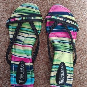 🌻Tidewater, multi-colored sandels